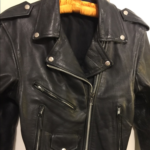 Leather Motorcycle jacket - Picture 4 of 10